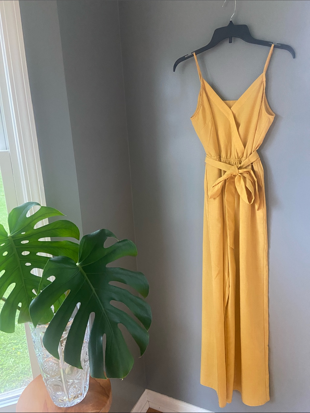 Flying Tomato Yellow Wide-Leg Jumpsuit